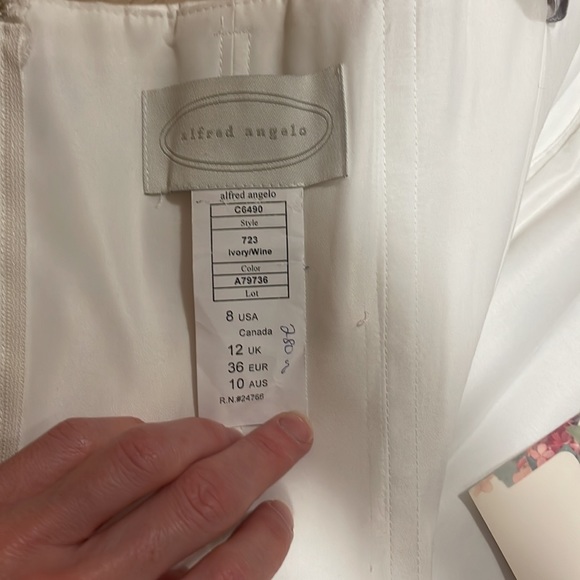 Alfred Angelo Satin Bustier Formal Corset Top - Picture 7 of 11